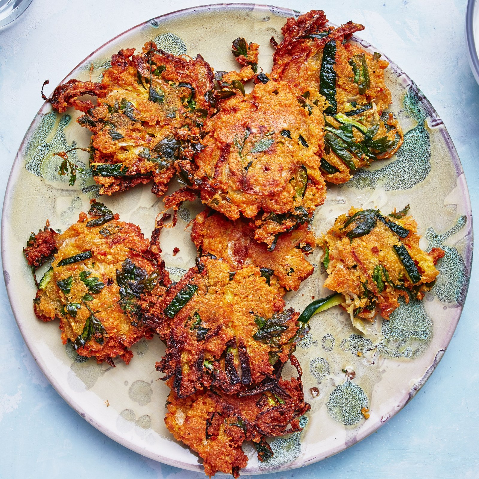 Zucchini-Lentil Fritters With Lemony Yogurt