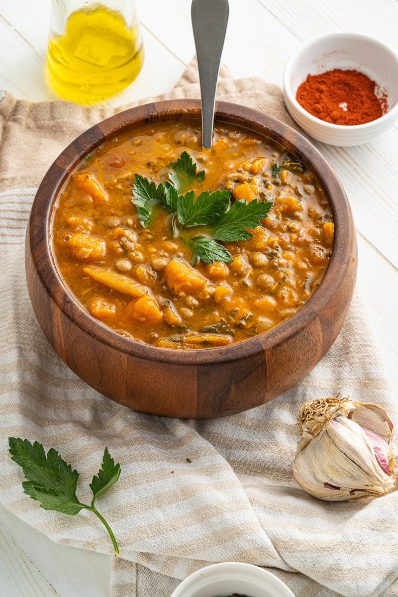 One-Pot Sweet Potato Lentil Stew