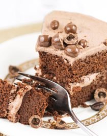 Healthy Mocha Cake with Mocha Frosting